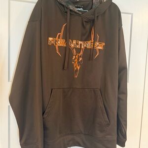 Realtree Dark Brown Hoodie with Orange Accents